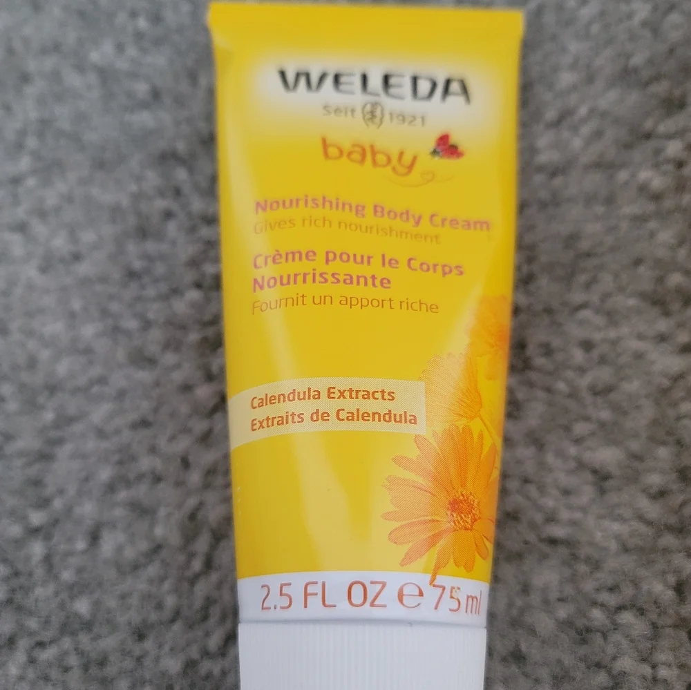 Weleda Baby Calendula Nourishing Body Cream, 2.5 fl oz 75 ml Nice exp 11/22+